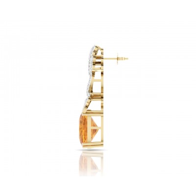 Kate Diamond & Citrine Earrings